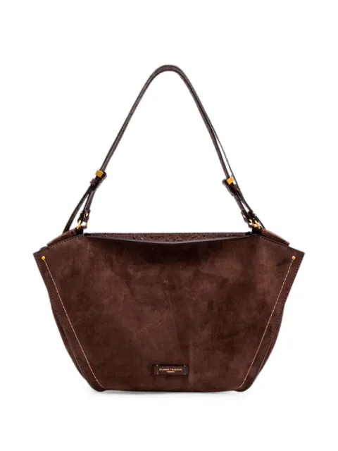 GIANNI CHIARINI large Bloom suede shoulder bag Brown BS12727CMSTEMU