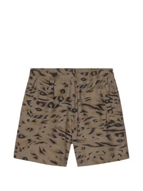 Carhartt WIP leopard-print Travon shorts Green I0368013TDXX
