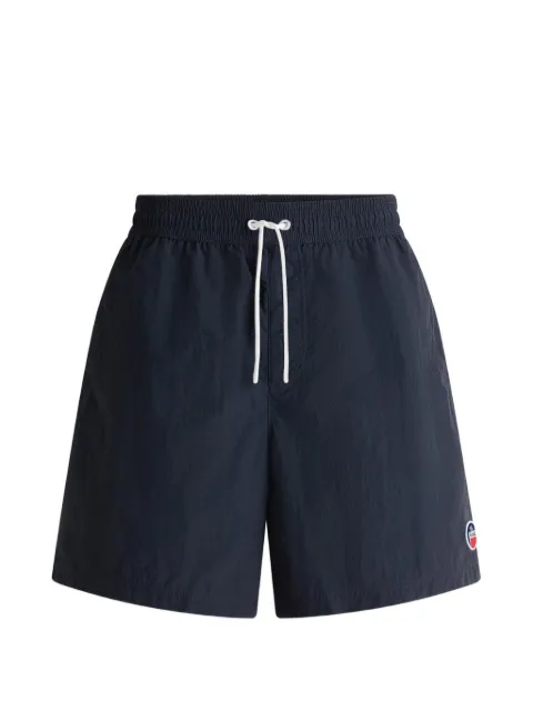 Fusalp Halfi logo-patch drawstring swim shorts Blue 26EJ2523