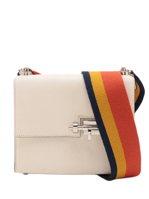 Hermès Pre-Owned 2000-2020 Mini Chevre Mysore Verrou Chaine crossbody bag White ZH6IJDN0KZD46I61
