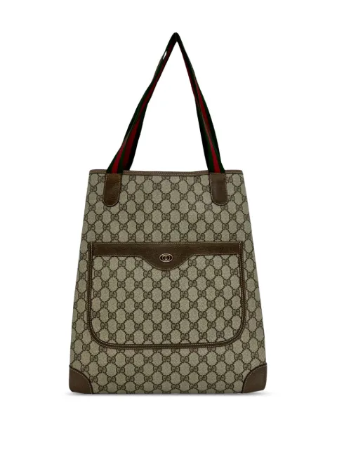 Gucci Pre-Owned 20th Century GG Supreme Web tote bag Brown K9N17N7T592OU9R6