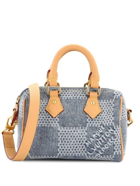 Louis Vuitton Pre-Owned Speedy Bandouliere Bag 3D Damier Giant Denim 18 crossbody bag Blue GYPTY4YMJPNRWQIE