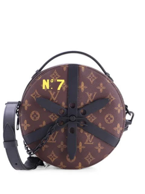 Louis Vuitton Pre-Owned Wheel Box Bag No.7 Trunk L'Oeil Vintage Monogram Canvas crossbody bag Brown QDXL6EYLVLPPVMQZ