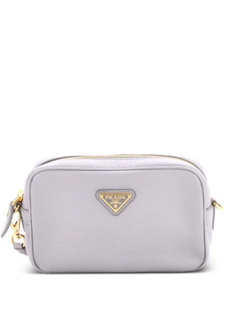 Prada Pre-Owned Camera Bag Vitello Soft Mini crossbody bag Grey 9JZ6BPEM6SJD7VTF