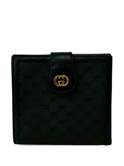 Gucci Pre-Owned 20th Century Micro GG Supreme Bifold Wallet small wallets Black L83AYZK5ECU1O0KF
