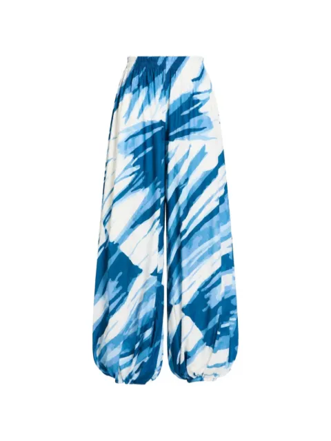DIARRABLU Genie graphic-print balloon-leg trousers Blue PGEN0LOA08BLU