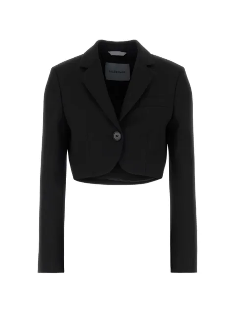 Balenciaga cropped single-breasted blazer Black A0029CTVT02