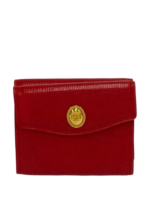 Christian Dior Pre-Owned 20th Century Leather Trifold Wallet small wallets Red 7A8PQGQ548Y6QLNB
