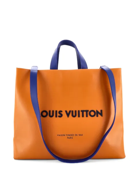 Louis Vuitton Pre-Owned Shopper Leather MM tote bag Orange ZSSZAKNI42IOGWMR
