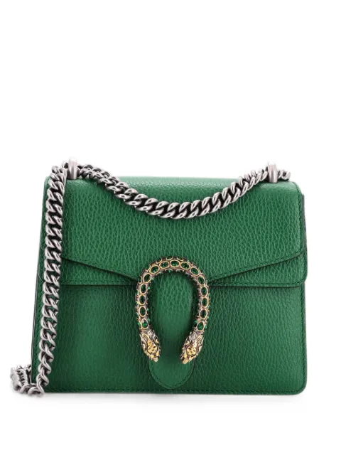 Gucci Pre-Owned Dionysus Bag Leather Mini crossbody bag Green GULUXDKZIRAEUYGS