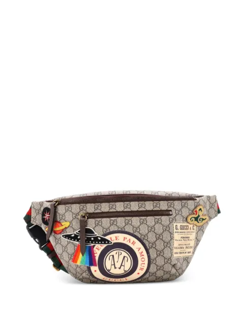 Gucci Pre-Owned Courrier Zip GG Coated Canvas with Applique belt bag Brown EEP0DDH2RDCCE394