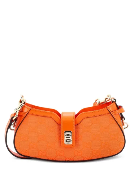 Gucci Pre-Owned Moon Side GG Canvas Mini shoulder bag Orange IMNWEFC6YTMVGOWK