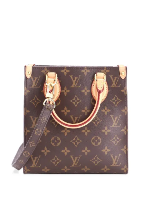 Louis Vuitton Pre-Owned Sac Plat NM Bag Monogram Canvas BB tote bag Brown 4C3NM0EO66BTQEFZ