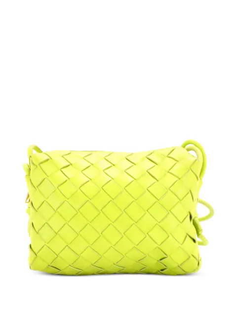 Bottega Veneta Pre-Owned Loop Intrecciato Nappa Mini crossbody bag Green 3ALBUEVZ1CIR8PI2