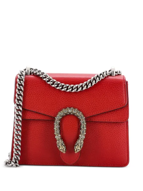 Gucci Pre-Owned Dionysus Bag Leather Mini crossbody bag Red 27BX221NW4AZ1H99