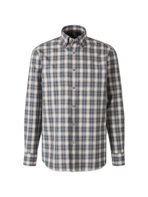 Brioni check-print button-down shirt Blue SCAY0LOE015OE015COTTONFADEDCHECK