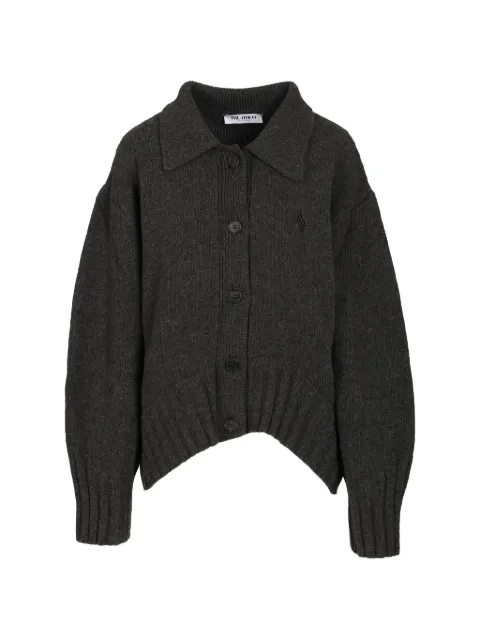 The Attico logo-embroidered cardigan Grey 261WCD00013KWS012AA