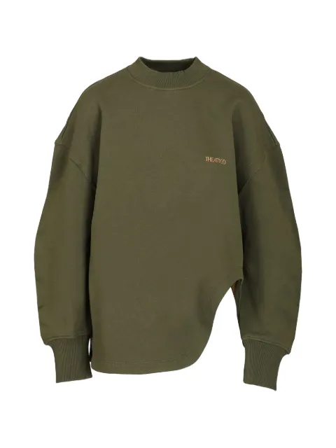 The Attico logo-embroidered sweatshirt Green 261WCF00024