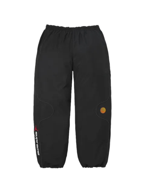 Supreme x Jordan logo-print track pants Black SU27795