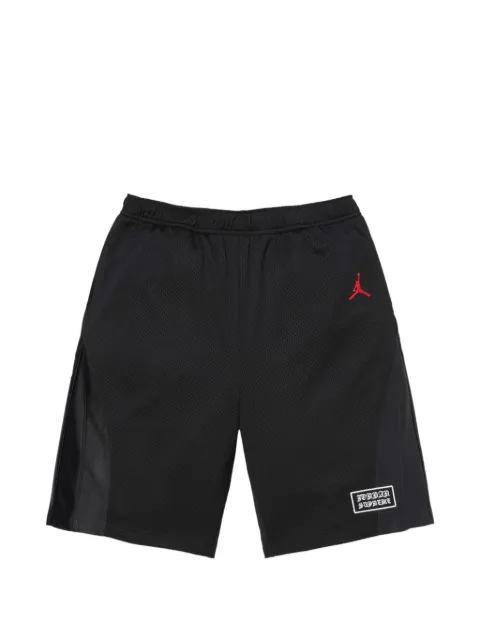 Supreme x Jordan logo-patch shorts Black SU27800