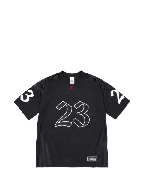 Supreme x Jordan Warm Up short-sleeve T-shirt Black SU27788