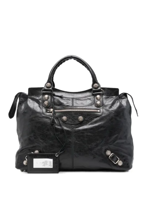 Balenciaga Pre-Owned 2000s Giant City leather shoulder bag Black BA1600BVC