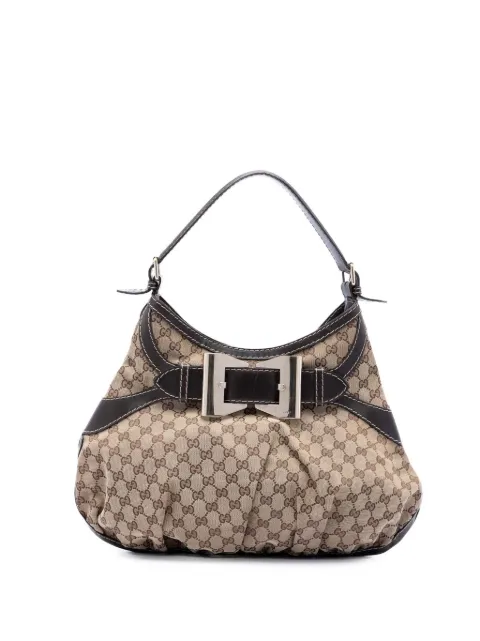 Gucci Pre-Owned 2016-2026 Large GG Canvas Dialux Queen hobo bag Neutrals RSFPT12H3TRR32T3
