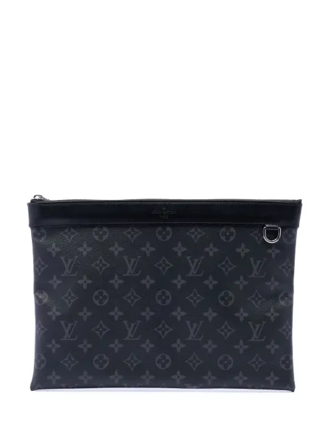 Louis Vuitton Pre-Owned 2017 Monogram Eclipse Discovery Pochette GM clutch bag Black PGH8ZSXEBY2JDUEU
