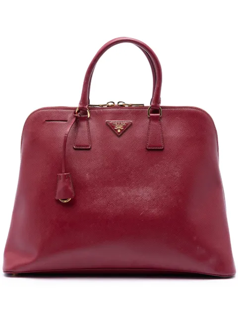 Prada Pre-Owned 2010-2026 Extra Large Saffiano Lux Promenade satchel Red L9VDWKVWJ1I55GJW