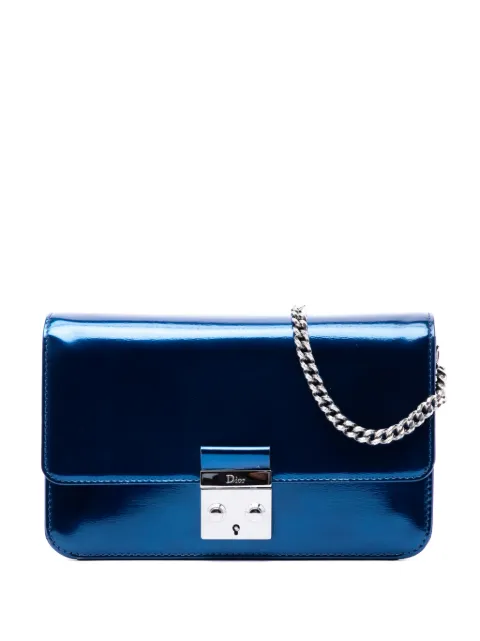 Christian Dior Pre-Owned 2016 Patent Miss Dior Promenade crossbody bag Blue 8PRG40RREG6CL1H5