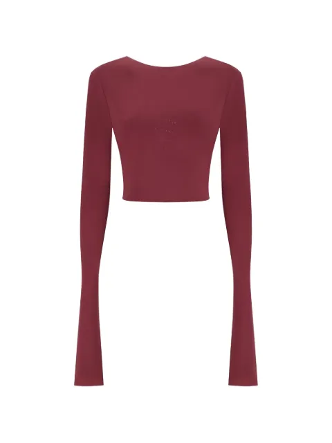 THE ANDAMANE Lia open-back crop top Red TM190779ATJP142