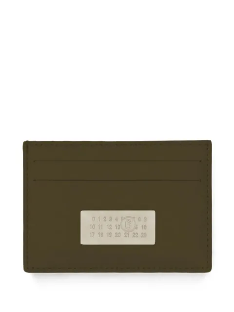 MM6 Maison Margiela logo-patch card holder Green SA5UI0013