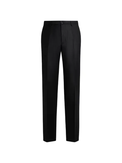 ETRO wool flannel trousers with crease detail Black MREA000599TU2L4