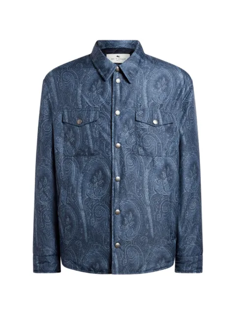 ETRO paisley overshirt Blue MRBA010999SASZ5