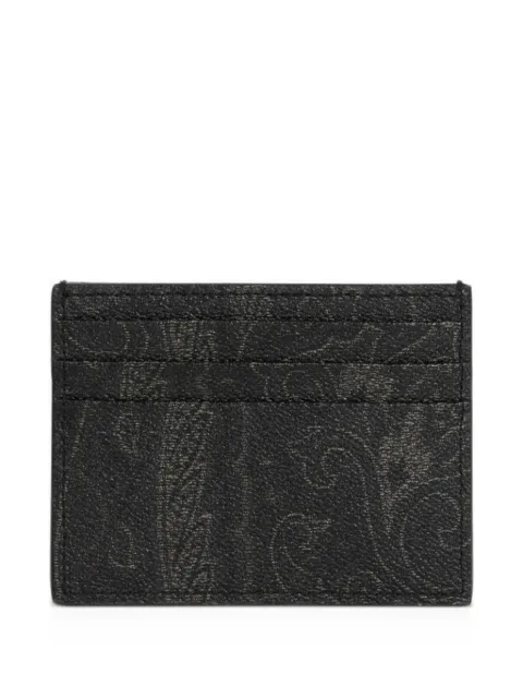 ETRO Arnica card holder with leather insert Black MP2E0001AA112
