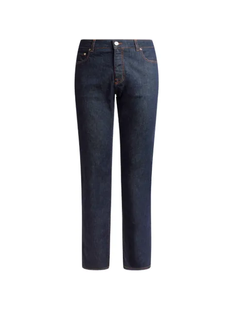 ETRO regular-fit cotton denim jeans with Pegaso embroidery Blue MRNB0004AR11M