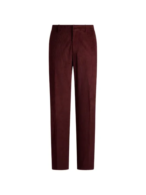 ETRO stretch-cotton corduroy trousers Red MRED003399TU5O4