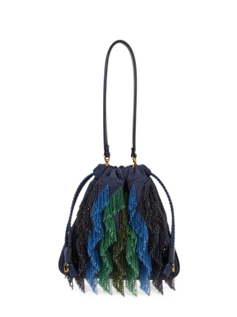 ETRO small suede Kalispera bag with multicoloured beads Blue WP1B0025AR11U