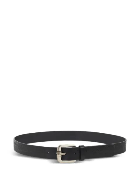ETRO leather belt with engraved motif Black MP3B0011AE11G
