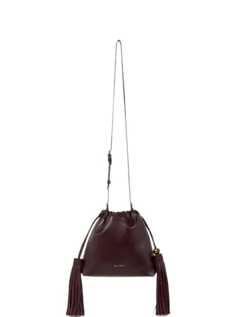 ETRO mini leather Kalispera bag with tassels Purple WP1B0041AP466