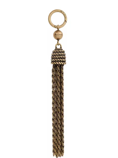 ETRO antique-finish metal tassel charm Gold WP2I0056AM075