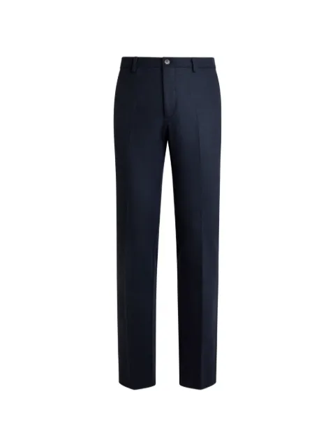ETRO plain-coloured knit trousers Blue MREA000599JUB12