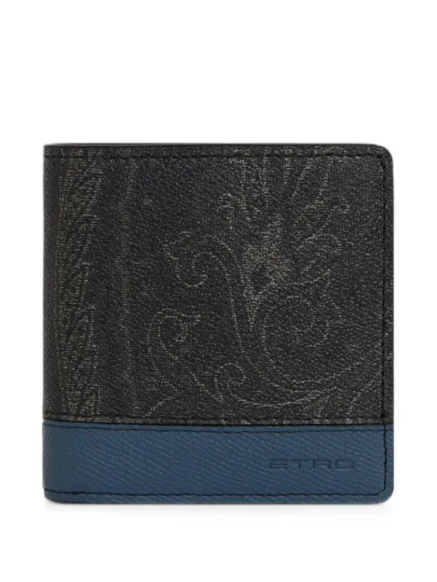ETRO compact Arnica wallet with leather insert Black MP2F0002AA112