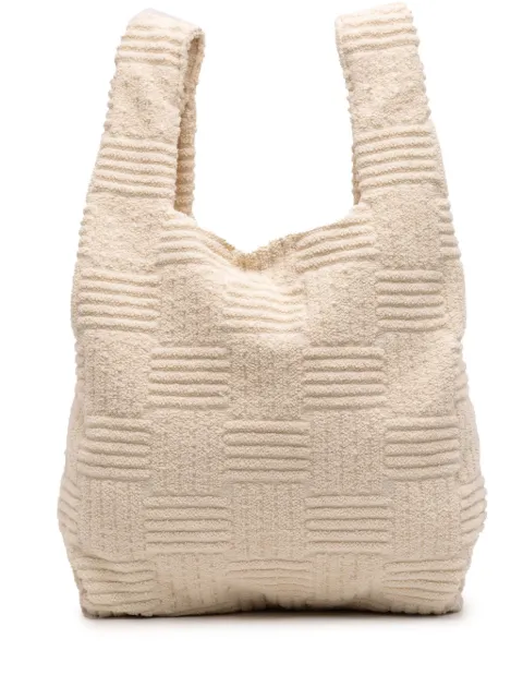 Bottega Veneta Pre-Owned 2012-2026 Terry Cloth Shopping tote bag White X1V72V0QCL8NWEYG