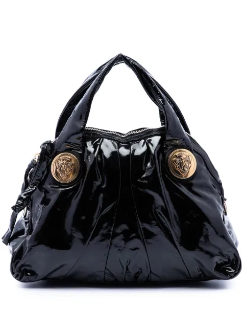 Gucci Pre-Owned 2016-2026 Large Patent Hysteria satchel Black LSUKXGG5DICPGPXY