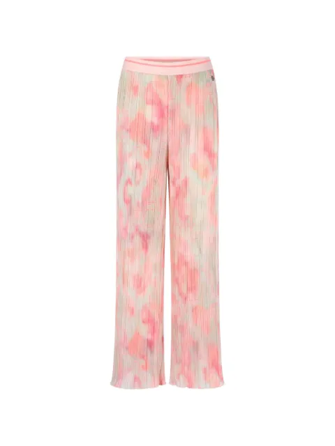 MARCCAIN Wolin plissé-effect trousers Pink AS8147W37