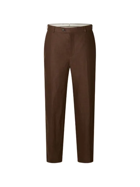 SELECTED Baird linen trousers Brown 16100655
