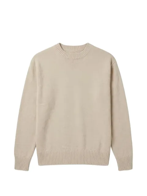 JURTA ribbed-trim round-neck sweater Neutrals VWS540SPACCHI10007