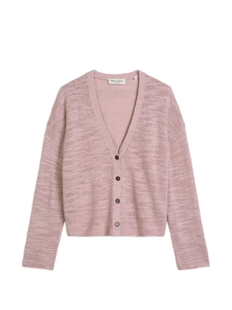 Marc O'Polo fine-knit V-neck cardigan Pink 5000014413