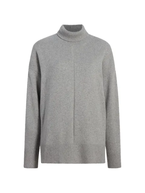 Another Tomorrow front-seam turtleneck sweater Grey A421KT023WSHGR